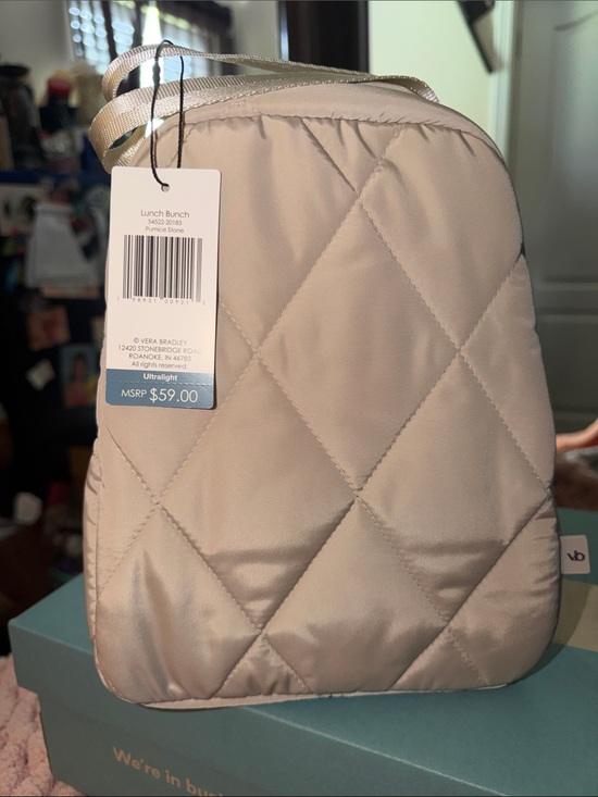 Vera Bradley Handbags - NWT Vera Bradley Quilted Mini Lunch Bunch in Pumice Stone